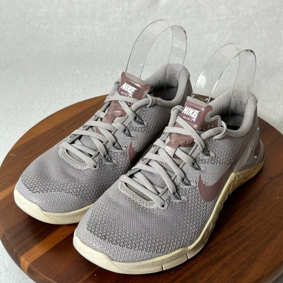 Nike Metcon Shoes - Nike Metcon Gray/Plum Mesh Running Athletic Training Sneakers Shoes Women 5